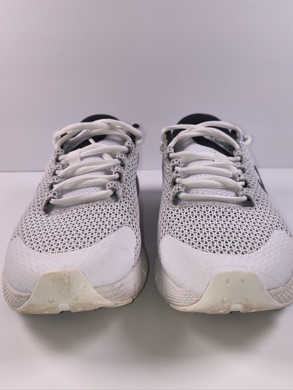 Under Armour White and Black Men’s Athletic Running Shoes